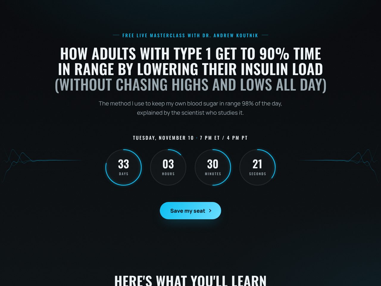 Registration page preview